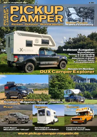 Pickup Camper Magazin Heft 15 / Ausgabe 04-2021