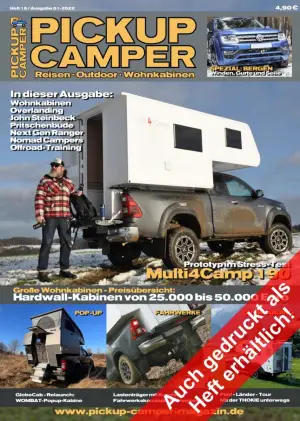 Pickup Camper Magazin Heft 16 / Ausgabe 01-2022